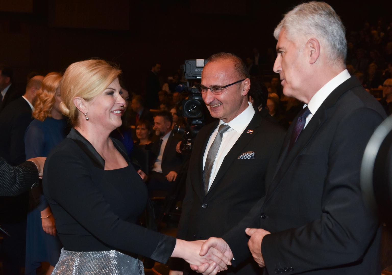 Kolinda Grabar-Kitarović, Gordan Grlić Radman i Dragan Čović