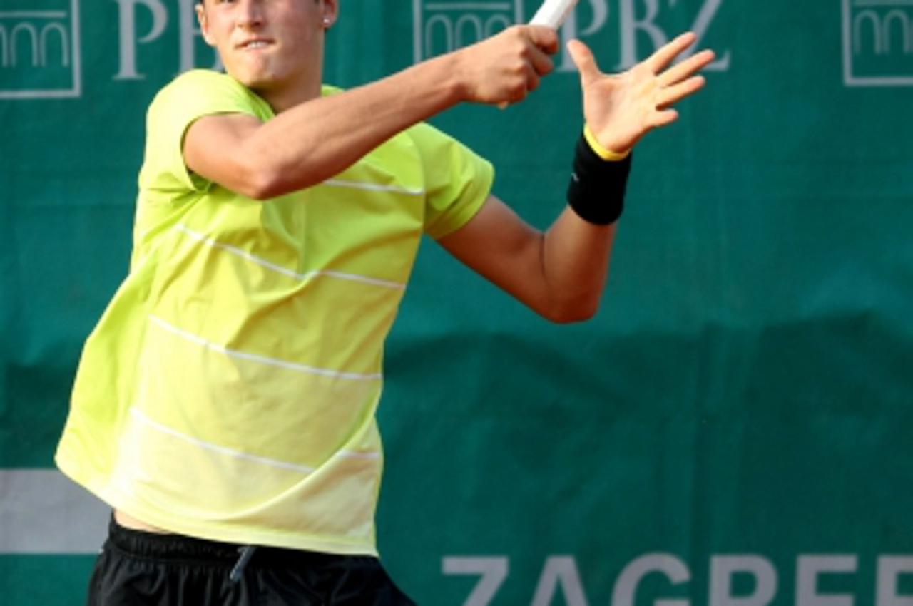 '10.05.2010., Zagreb, Hrvatska - Teniski turnir Zagreb Open na Mladosti. Mec Michael Yani i Bernard Tomic. Photo: Petar Glebov/PIXSELL'