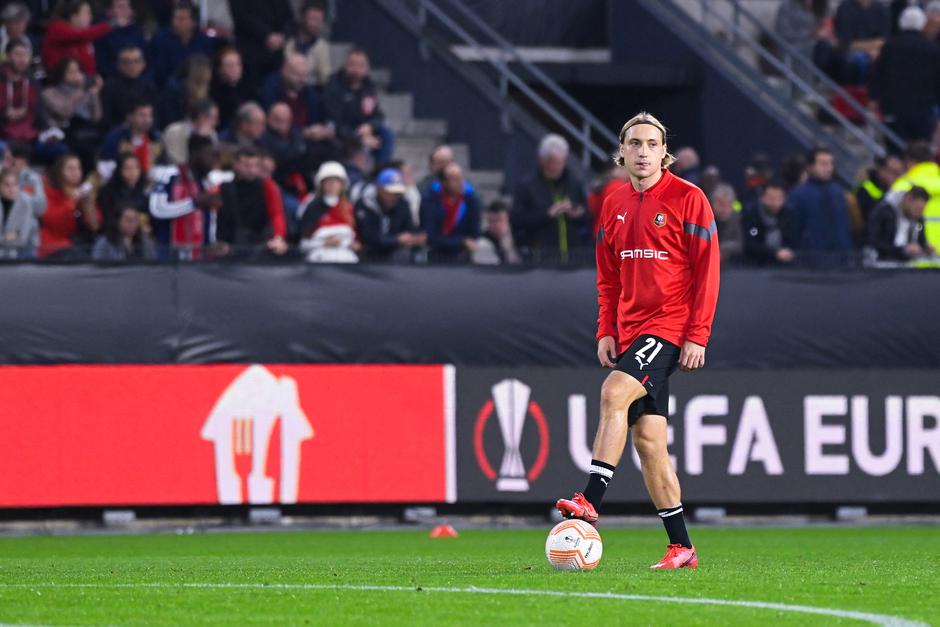 Match de Ligue Europa opposant le Stade rennais FC au Dynamo Kiev au stade Roazhon Park à Rennes