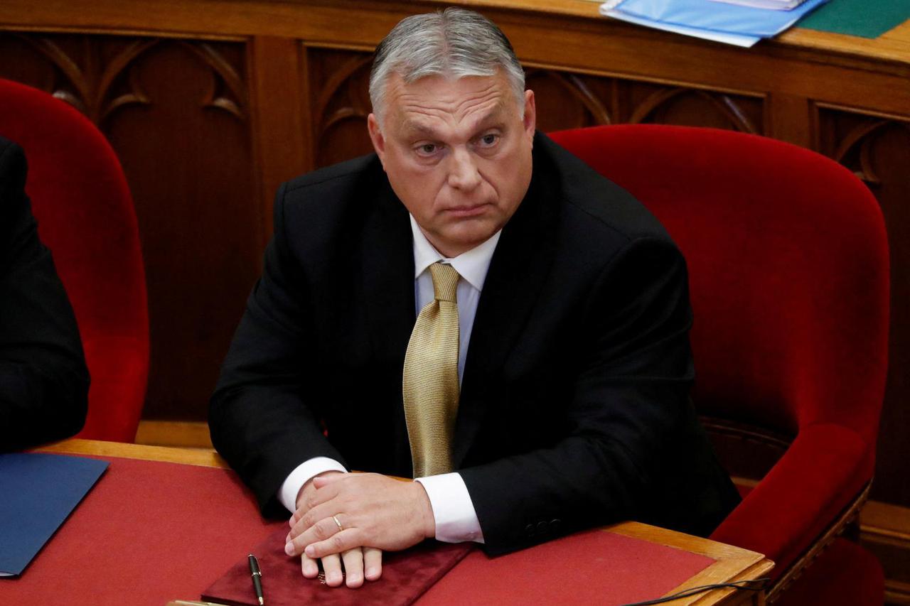 FILE PHOTO: Hungarian PM Orban takes the oath of office in the Parliament in Budapest