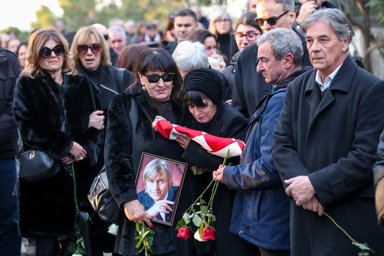 30.12.2023., Metkovic - Posljednji ispracaj Jurice Popovica na groblju Sv. Ivana u Metkovicu. Photo: Zvonimir Barisin/PIXSELL