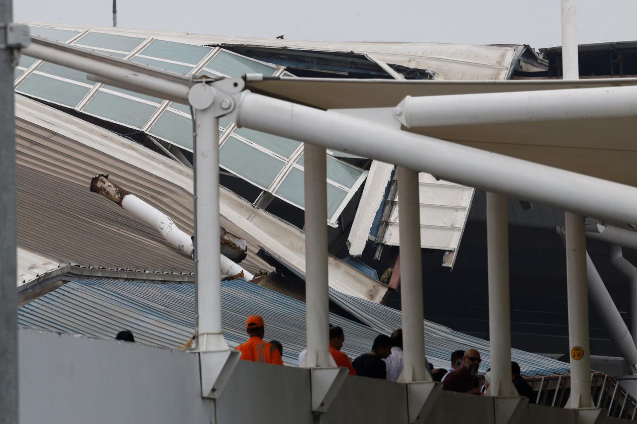 Roof collapses at the Indira Gandhi International Airport in New Delhi