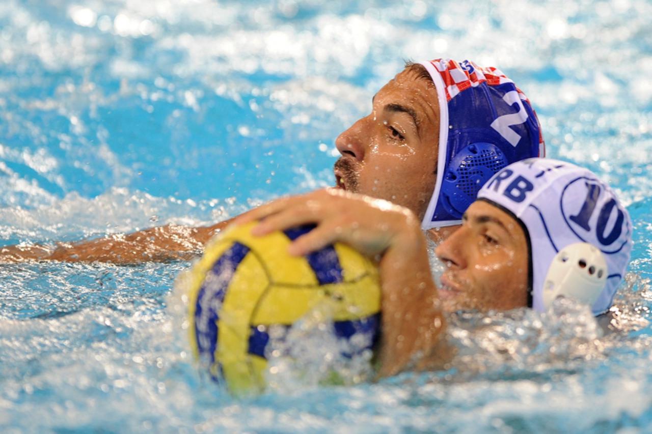 'sport...peking...12.08.2008.  peking, beijing 2008, olimpijske igre, olimpijada, vaterpolo, hrvatska - srbija, 11-8,  damir buric (2) foto: Goran Stanzl'