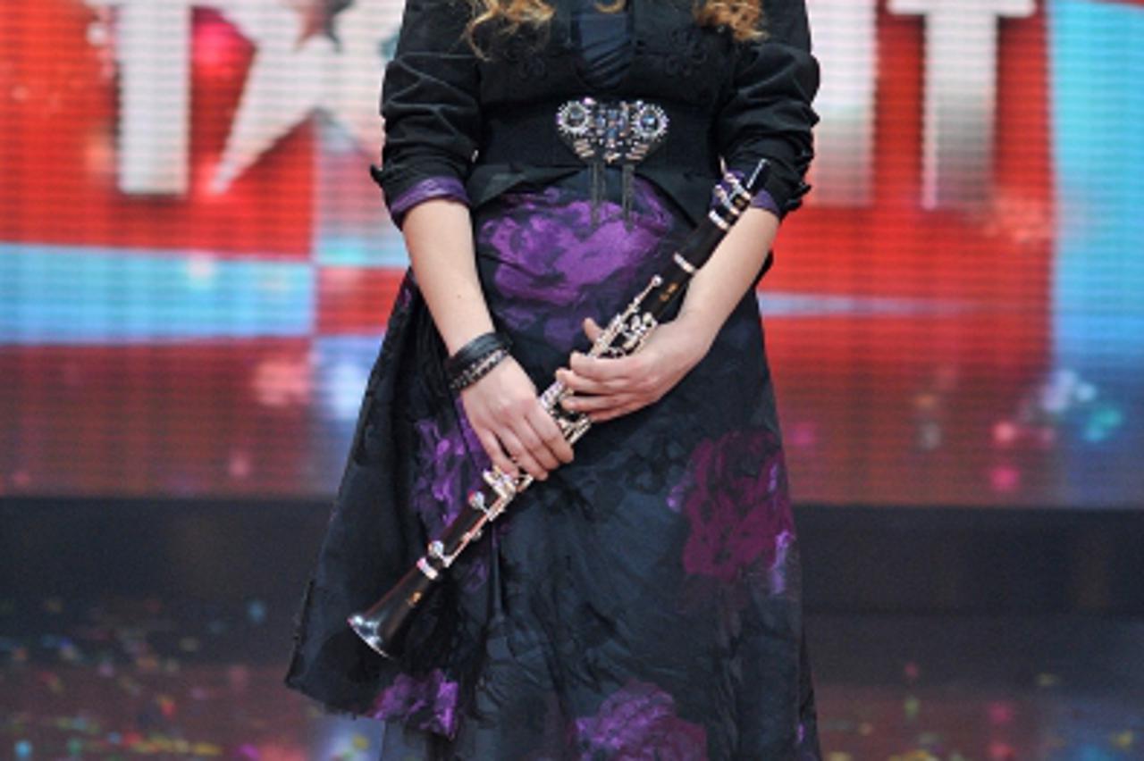 '17.12.2010., Jadran film, studio 2, Zagreb - Superfinale druge sezone showa Nove TV Supertalent. Viktorija Novosel. Photo: Antonio Bronic/PIXSELL'