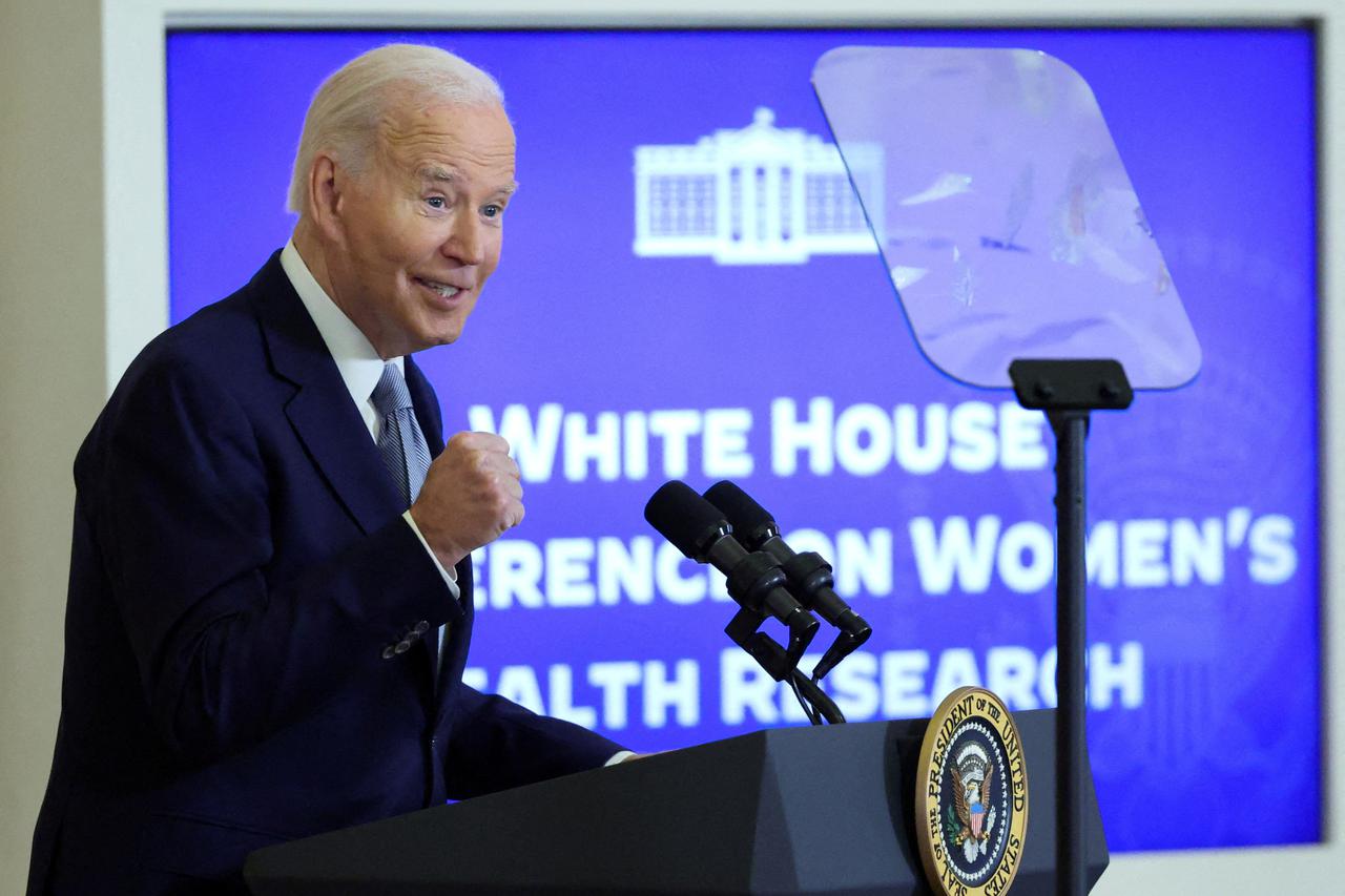 FILE PHOTO: Biden participates in a conference on women’s health at the White House in Washington