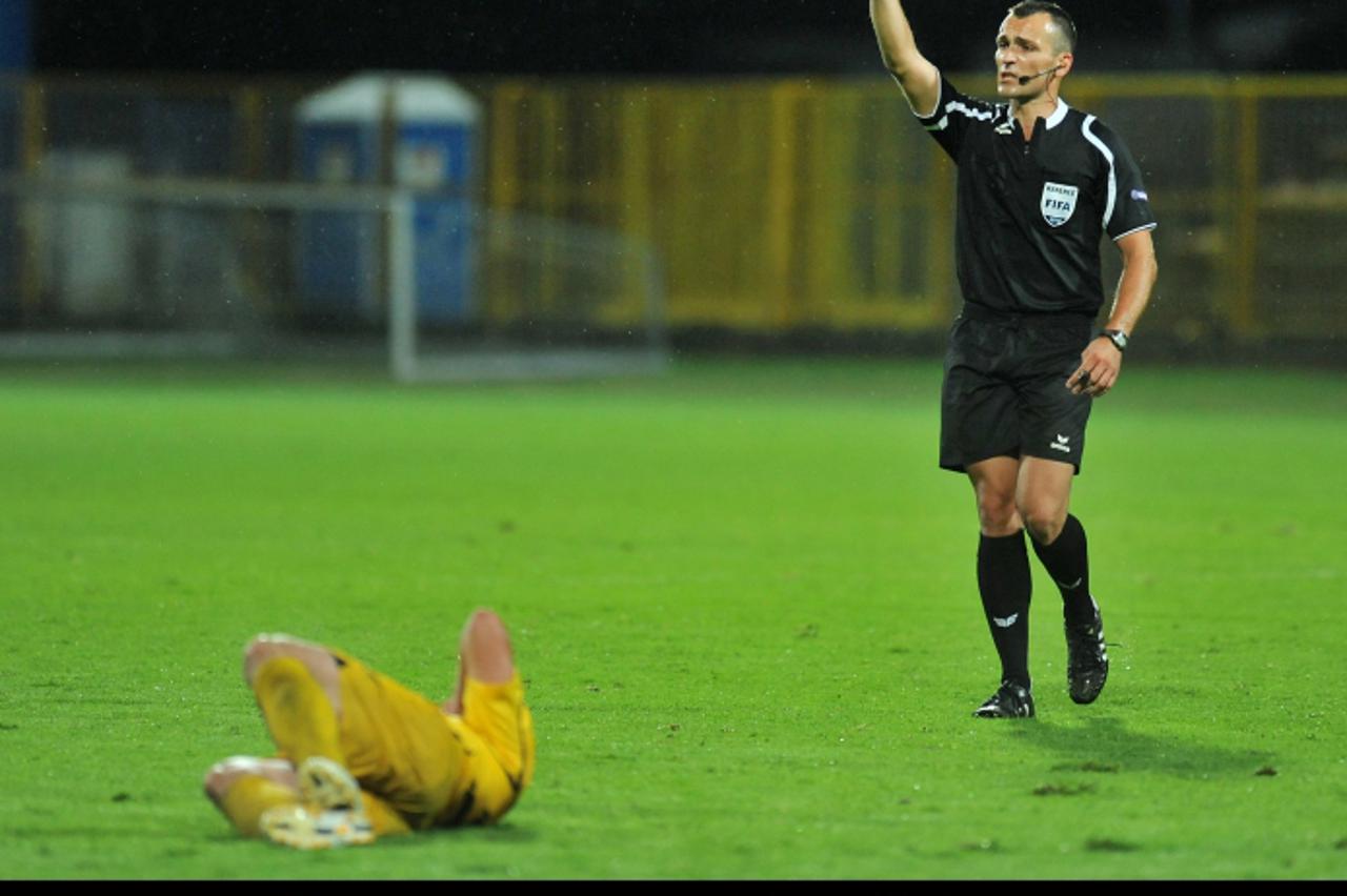 \'30.07.2010., Zapresic - Nogometna utakmica 2. kola 1. T-Com HNL izmedju NK Inter Zapresic i NK Slaven Belupo. Ivan Bebek. Photo: Antonio Bronic/PIXSELL\'