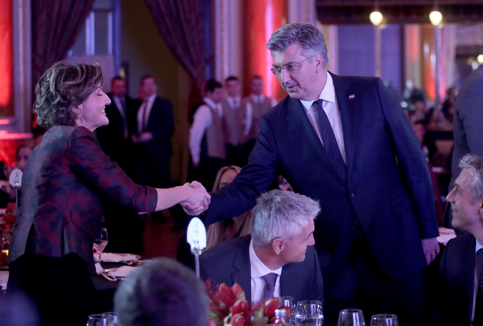 Martina Dalić i Andrej Plenković