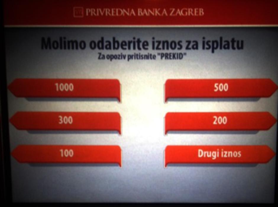 Bankomat PBZ-a