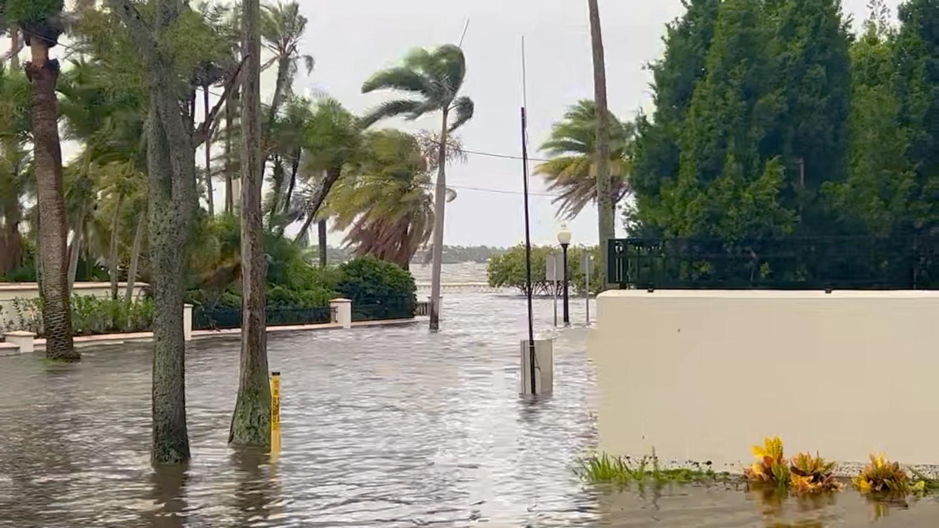 A general view of heavy rains and flooding, caused by Hurricane Idalia, in Tampa Bay, Florida, U.S. August 30, 2023, in this screen grab taken from a social media video. @lizpalmer44 via X/via REUTERS  THIS IMAGE HAS BEEN SUPPLIED BY A THIRD PARTY. MANDATORY CREDIT. NO RESALES. NO ARCHIVES. Photo: @LIZPALMER44 VIA X/REUTERS