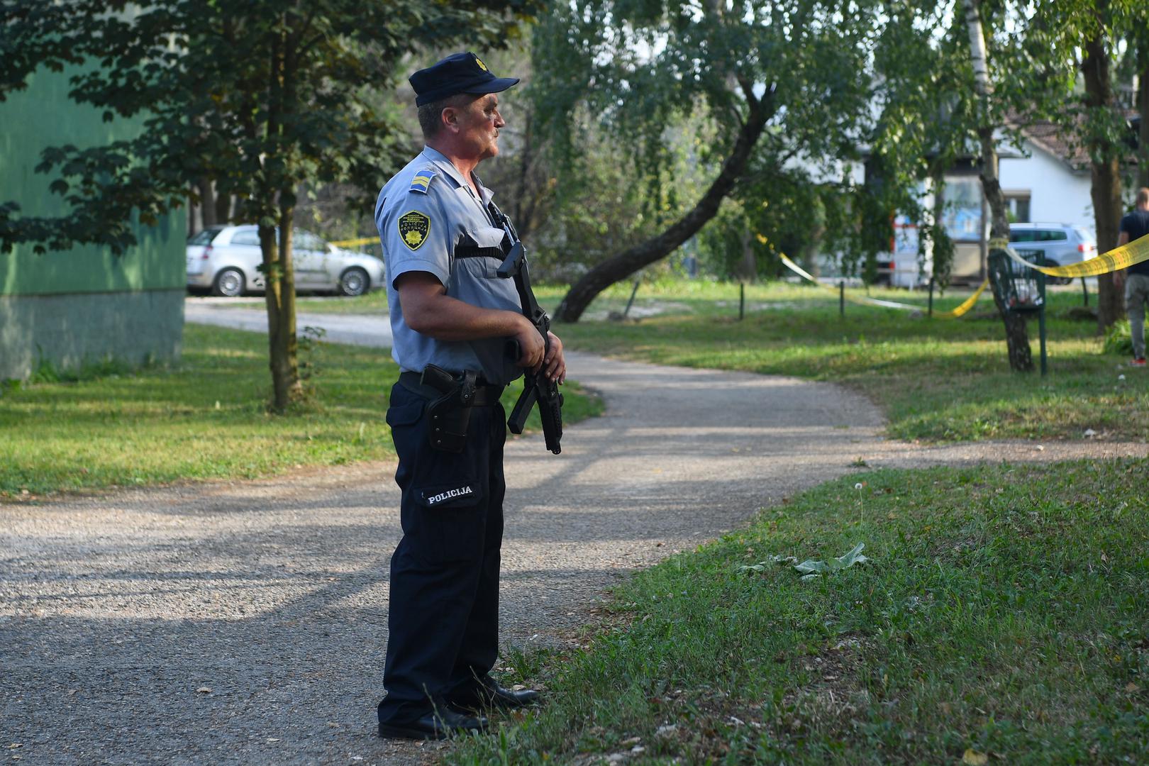 21.8.2024., Sanski Most, Bosna i Hercegovina - U jutarnjim satima doslo je do pucnjave u prostorijama GImnazije u Sanskom Mostu, troje mrtvih. Photo: Josip Mikacic/PIXSELL