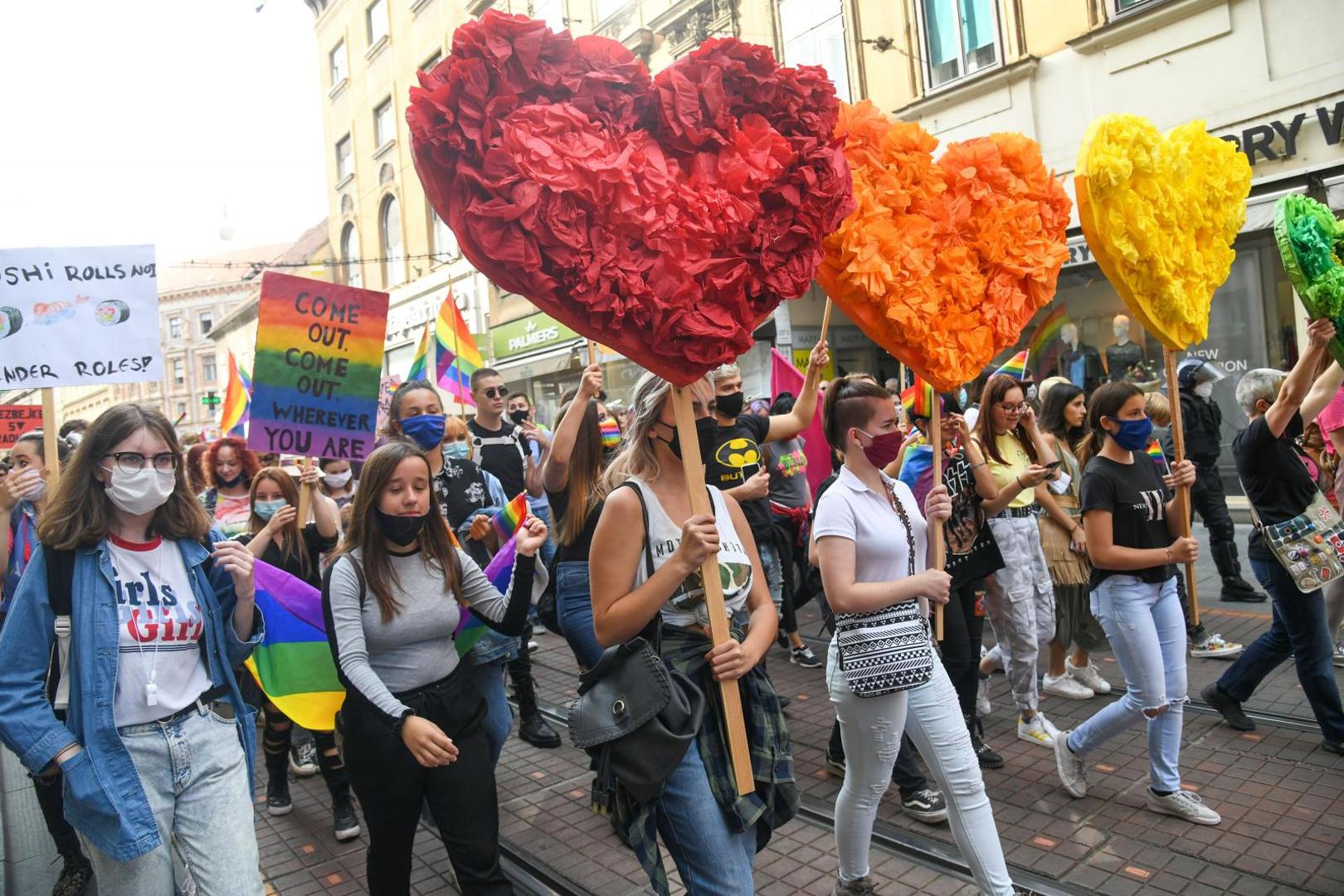 19.09.2020., Zagreb - 19. Povorka ponosa LGBTIQ osoba i obitelji Zagreb Pride 2020 pod sloganom "Sloboda unutar i izvan cetiri zida". Povorka je po prvi puta krenula s Trga svetog Marka. Photo: Josip Regovic/PIXSELL