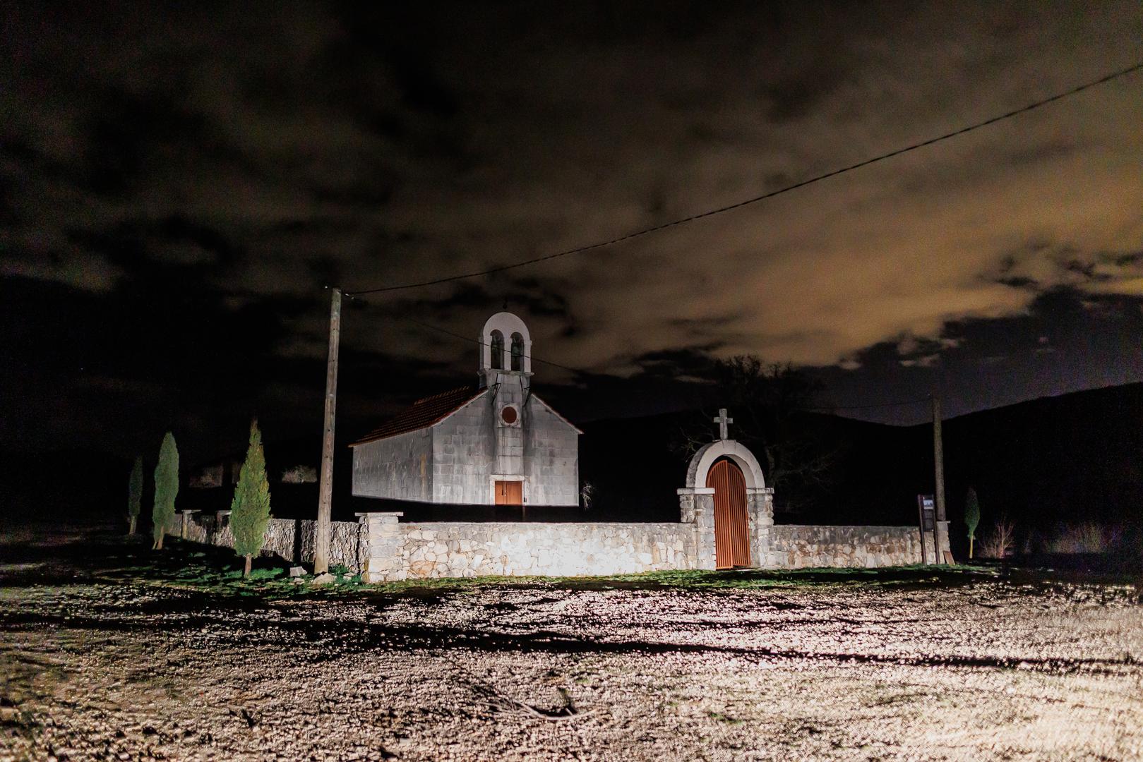 03.03.2024., Solin - Blace. Crkvica Gospe od Zdravlja i izletiste koje se nalazi sa druge strane Kozjaka svjedocilo je strasnoj Nesreci gdje je ozljedjena Djevojcica. Photo: Zvonimir Barisin/PIXSELL