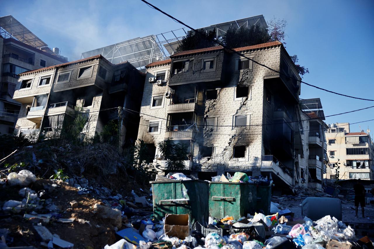 Aftermath of Israeli strikes in Beirut