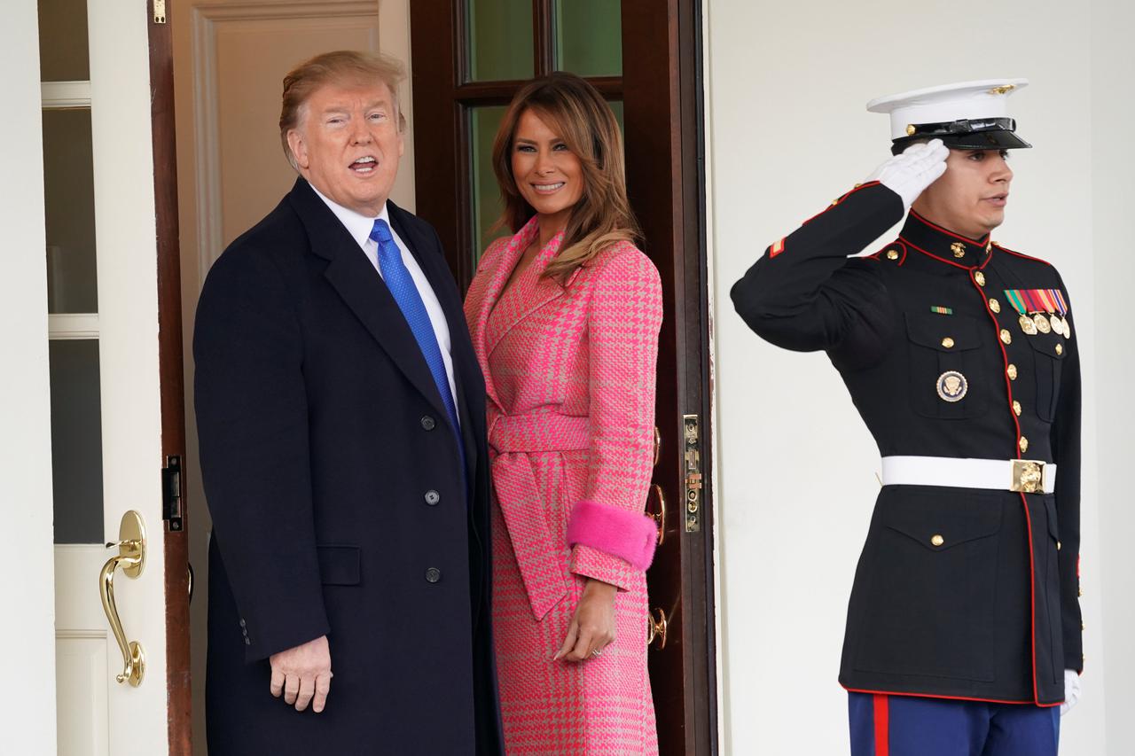 FILE PHOTO: U.S. President Donald Trump is interviewed by Fox and Friends co-host Pete Hegseth at the White House in Washington