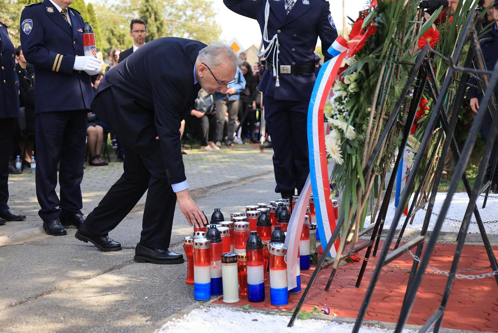 02.05.2022., Borovo - Obiljezavanje 31. obljetnice stradavanja dvanaestorice hrvatskih redarstvenika - Memorijal 12 redarstvenika.
  Photo: Davor Javorovic/PIXSELL