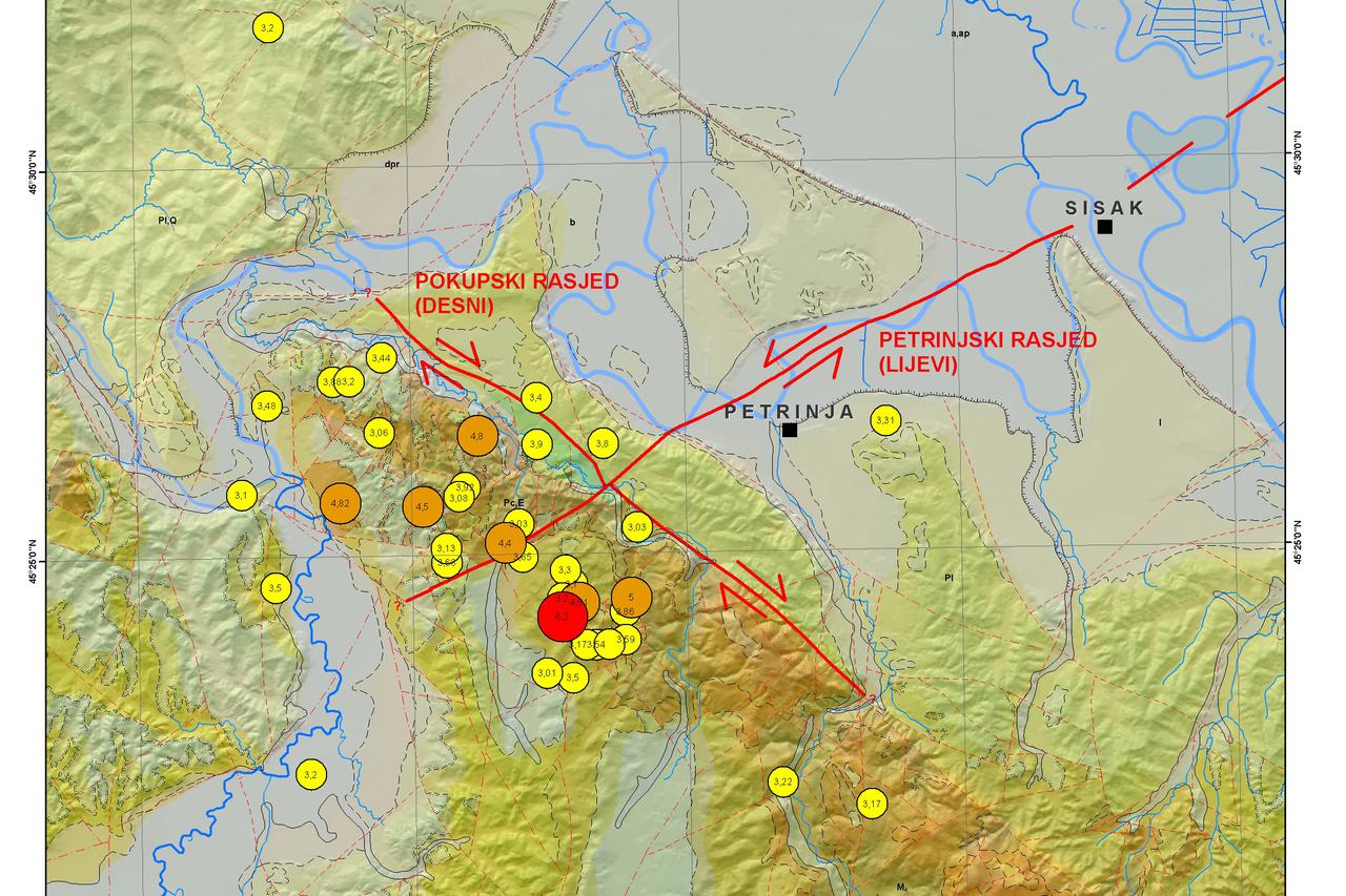 Institut objasnio lokalne rasjede i što je dovelo do potresa
