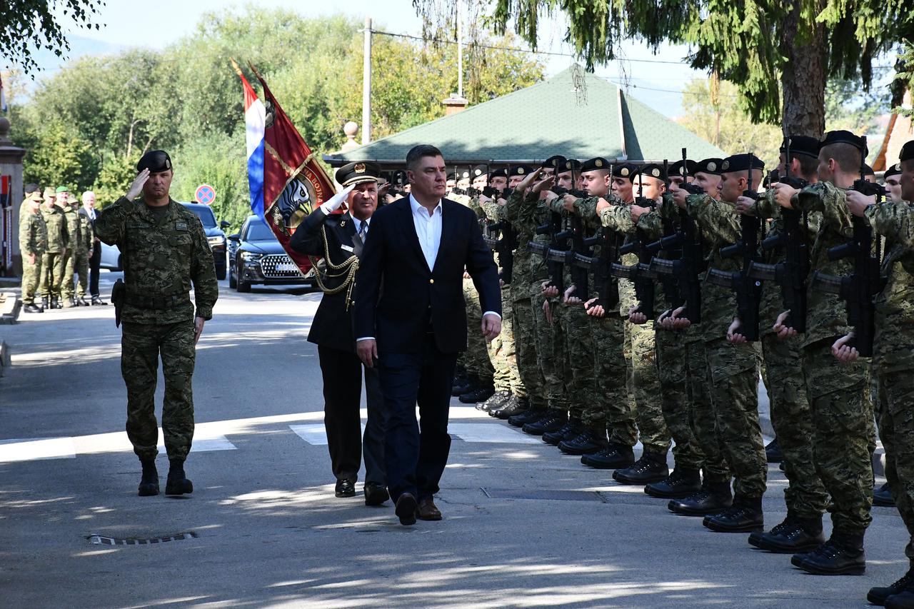 Požega: Zoran Milanović na svečanoj prisezi 43. naraštaja ročnih vojnika