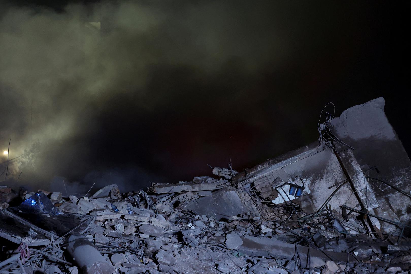 A view shows the site of an Israeli strike, amid ongoing hostilities between Hezbollah and Israeli forces, in Beirut's southern suburbs, Lebanon September 27, 2024. REUTERS/Emilie Madi Photo: EMILIE MADI/REUTERS