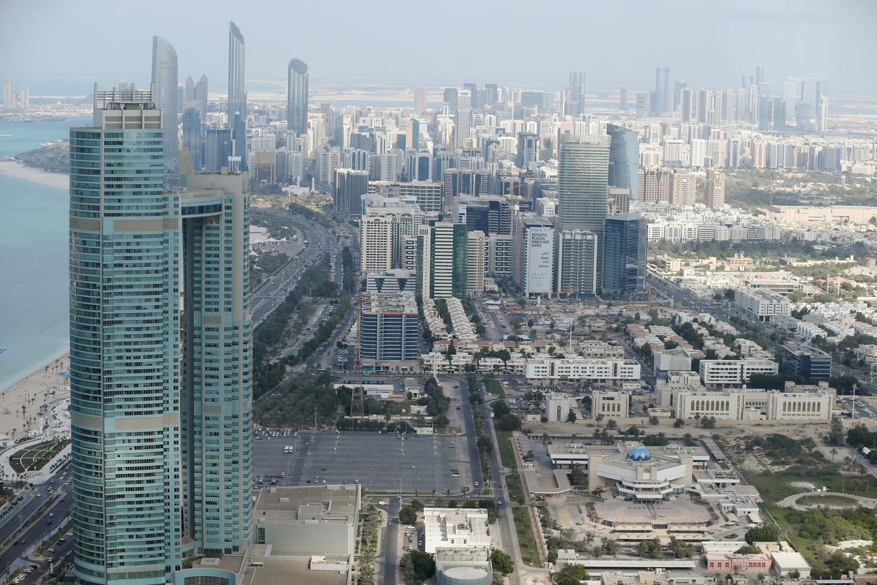 FILE PHOTO: General view of Abu Dhabi city