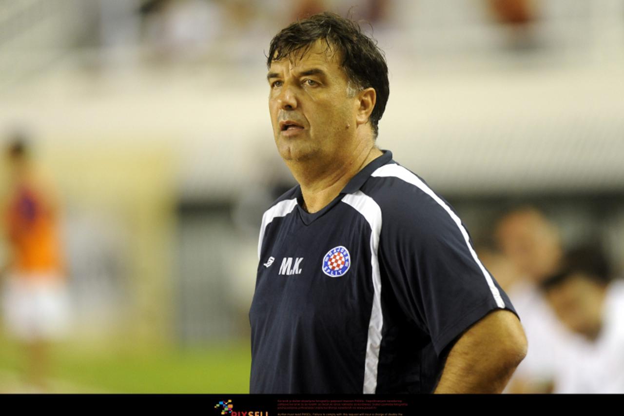 '02.08.2012., Stadion Poljud, Split - Prva utakmica 3. pretkola Europske lige, HNK Hajduk Split - FC Inter Milano. Trener Miso Krsticevic. Photo: Tino Juric/PIXSELL'