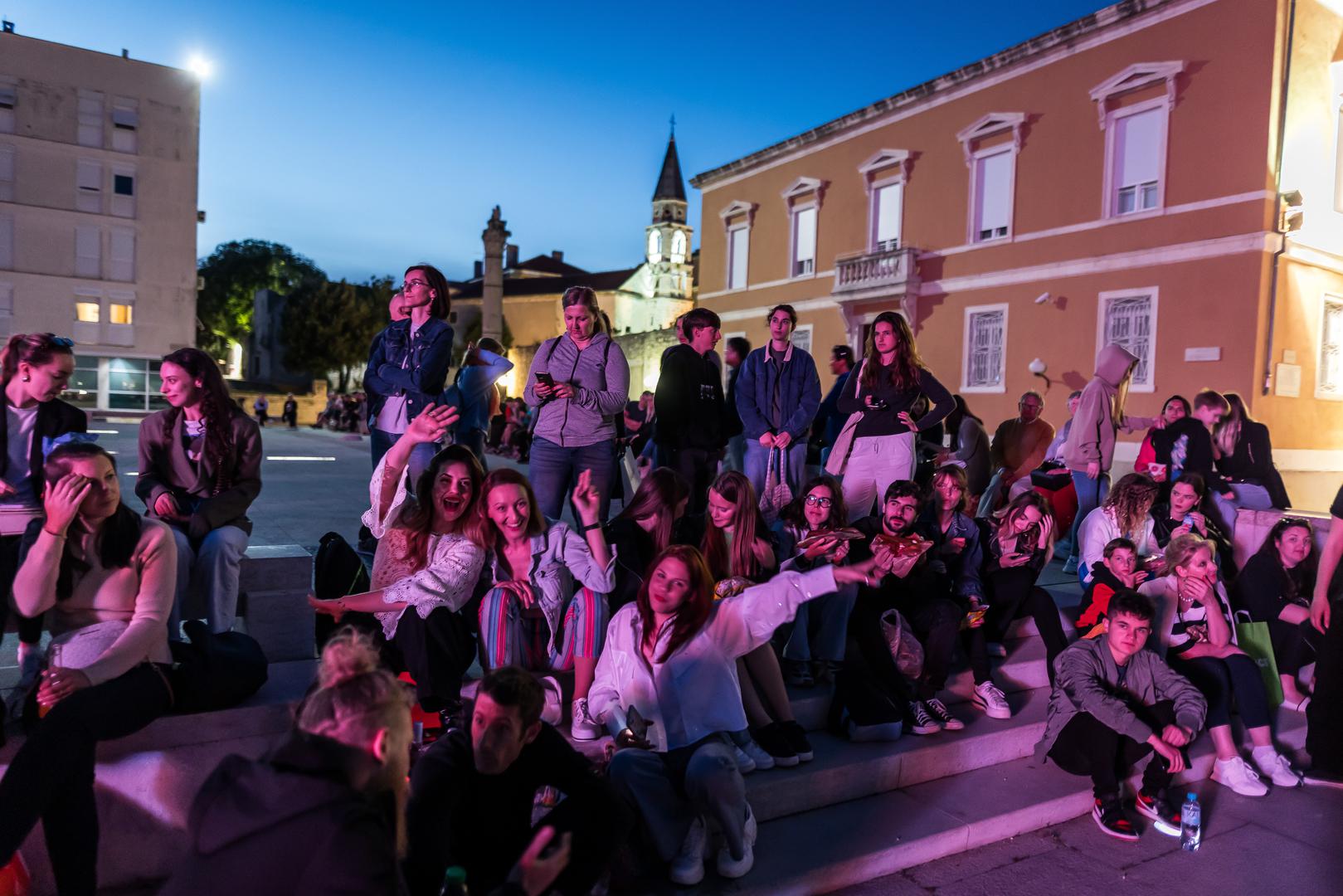 Grad Zadar organizirao je na Forumu gledanje Finalne večeri Eurosonga