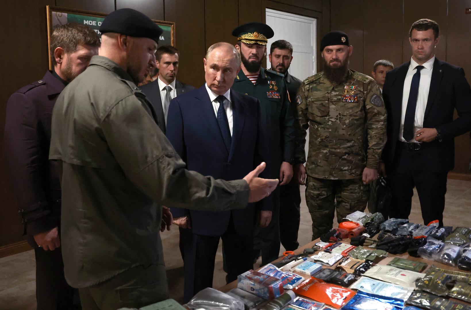 Russia's President Vladimir Putin visits the Russian Special Forces University in Gudermes, Russia August 20, 2024. Sputnik/Vyacheslav Prokofyev/Pool via REUTERS ATTENTION EDITORS - THIS IMAGE WAS PROVIDED BY A THIRD PARTY. Photo: VYACHESLAV PROKOFYEV/REUTERS