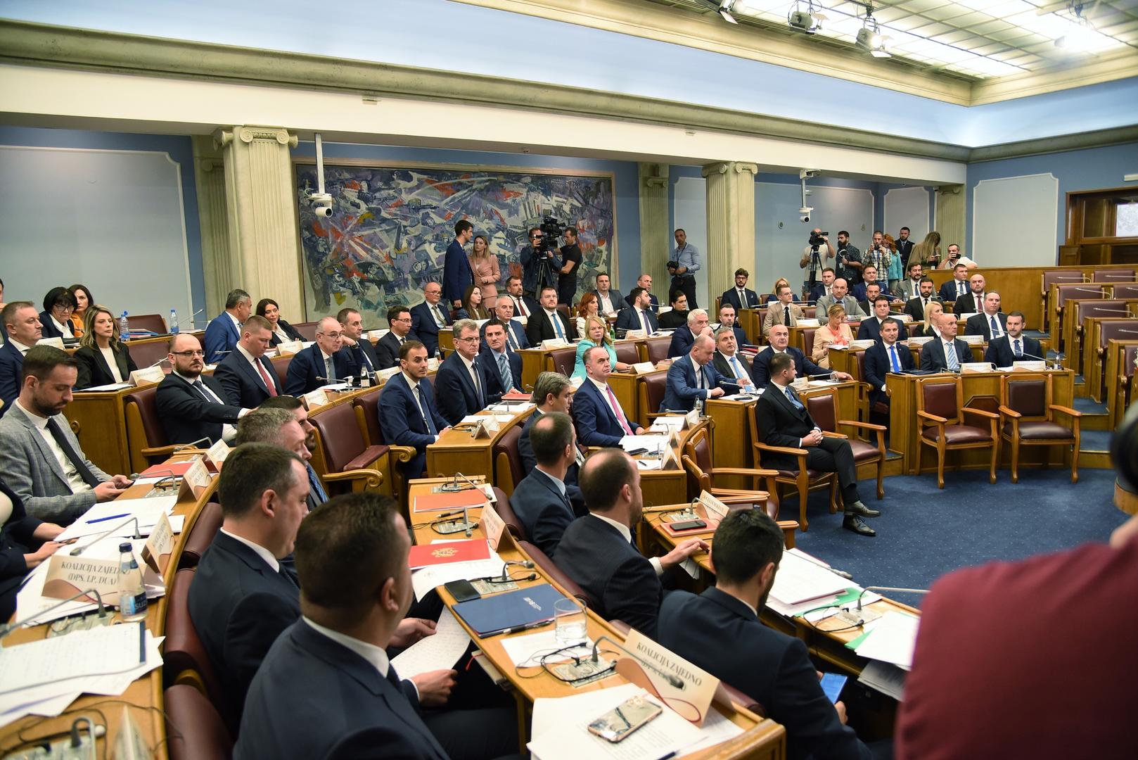 31, October, 2023, Podgorica - The session of the Assembly of Montenegro at which the new Government of Montenegro is elected.    

31, oktobar, 2023, Podgorica - Sednica Skupstine  Crne Gore na kojoj se bira nova Vlada Crne Gore.     Photo: R.R./ATAImages/PIXSELL