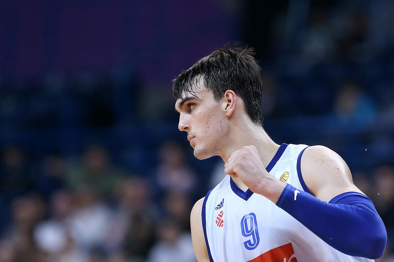 27.04.2014., Kombank Arena, Beograd, Republika Srbija - ABA liga, finale, Cibona - Cedevita. Dario Saric.  Photo: Goran Stanzl/PIXSELL