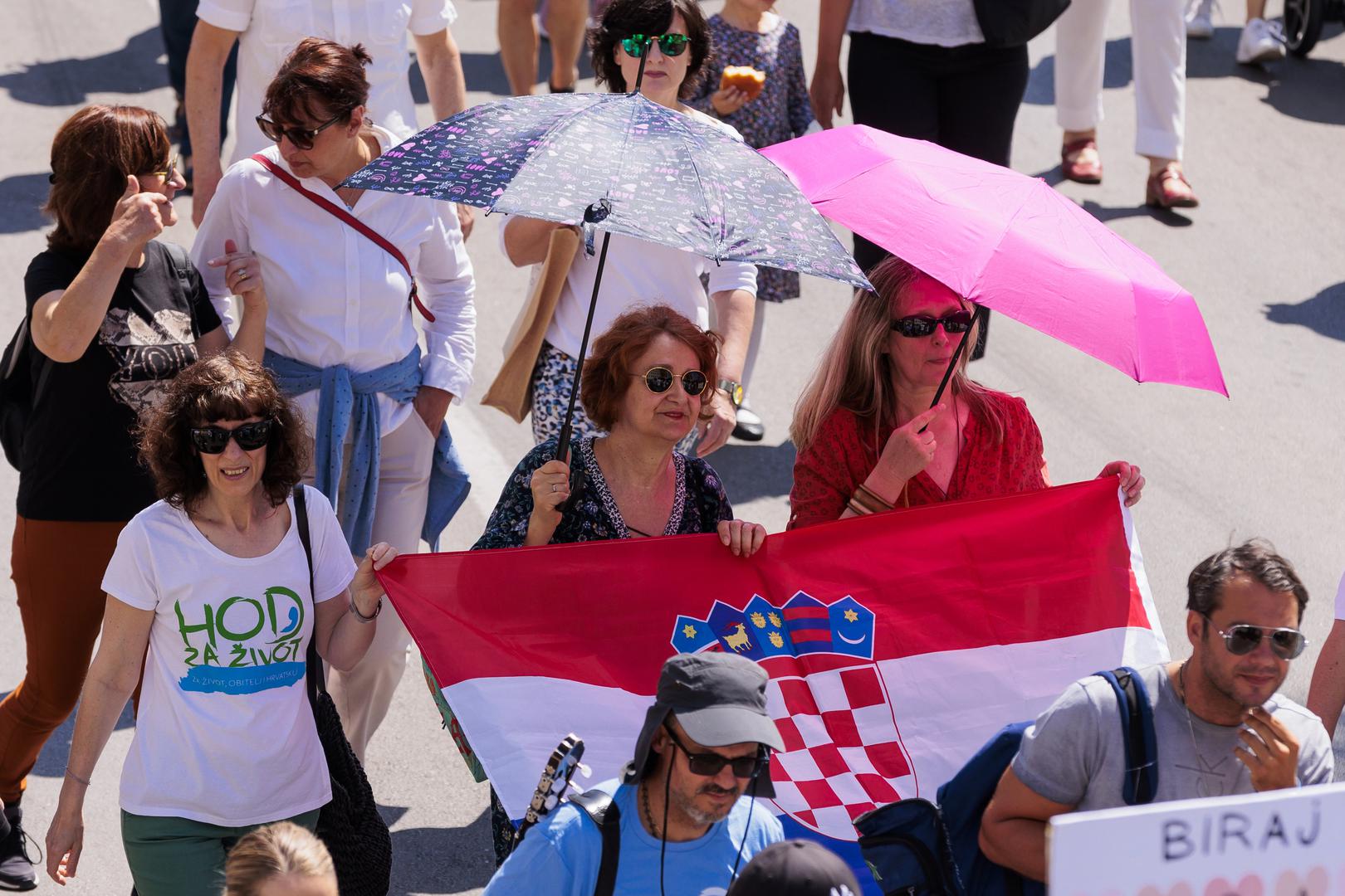 21.05.2022., Split - U Splitu odrzan 4. Hod za zivot s Rive do Zvoncaca.
 Photo: Miroslav Lelas/PIXSELL