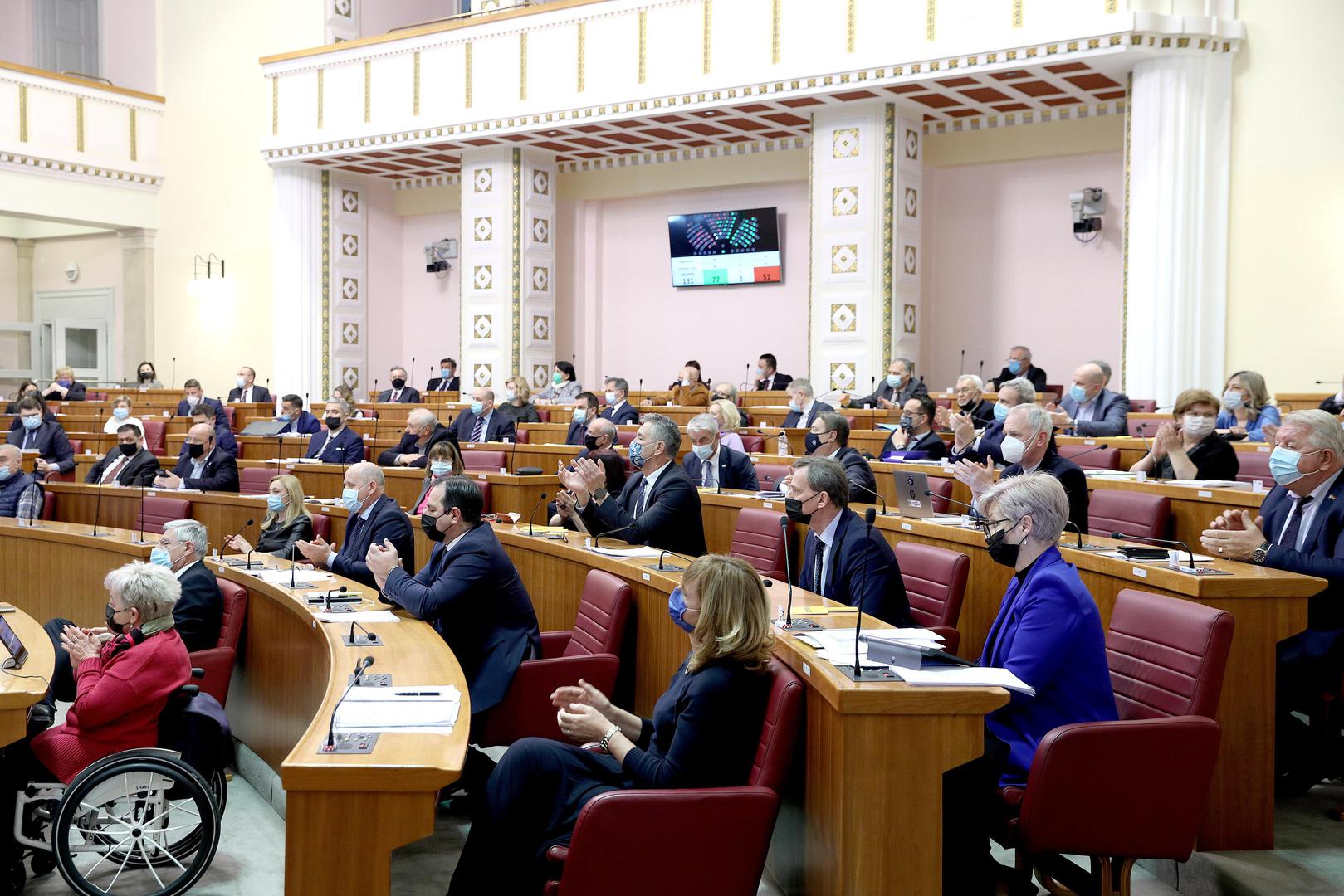 09.03.2022., Zagreb - Sabor je na danasnjem glasovanju potvrdio Ivana Paladina za novog ministra graditeljstva. Photo: Patrik Macek/PIXSELL