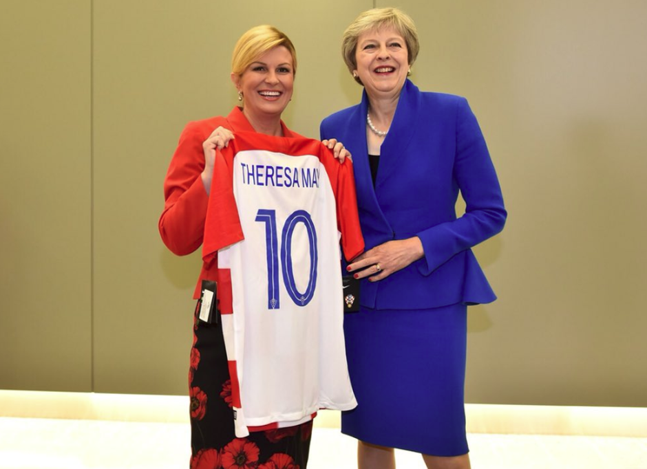 Kolinda Grabar Kitarović i Donald TrumpTheresa May