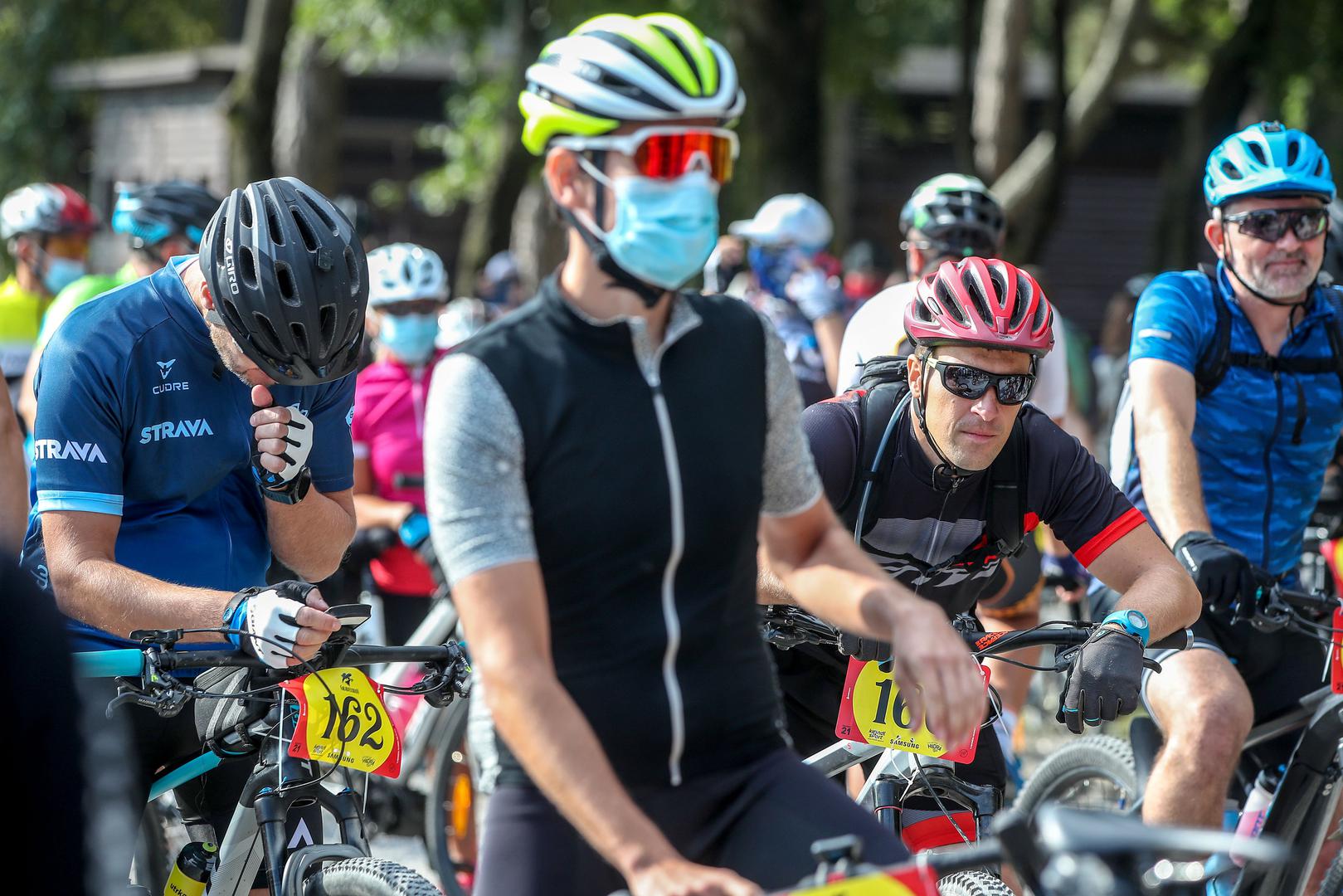 20.09.2020., Zagreb, Bundek - Gravelman Zagreb 2020. nova biciklisticka utrka humanitarnog karaktera duga 100km. Dio prihoda ide u dobrotvorne svrhe udruzi Crveni Nosovi.
Photo: Igor Kralj/PIXSELL