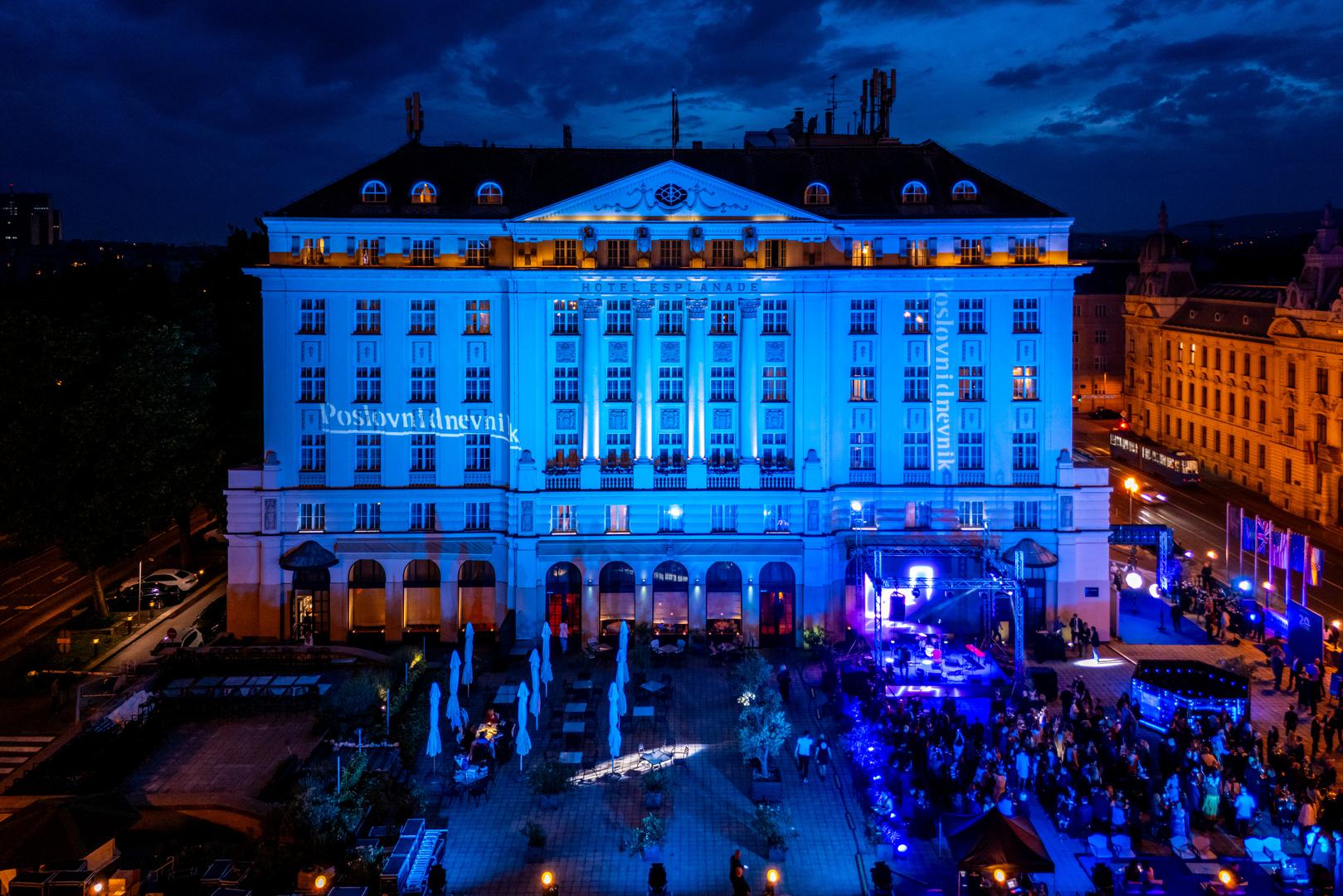 20.05.2024., Zagreb - Svecana proslava 20. rodjendana Poslovnog dnevnika u hotelu Esplanade. Fotografije iz zraka. Photo: Igor Kralj/PIXSELL