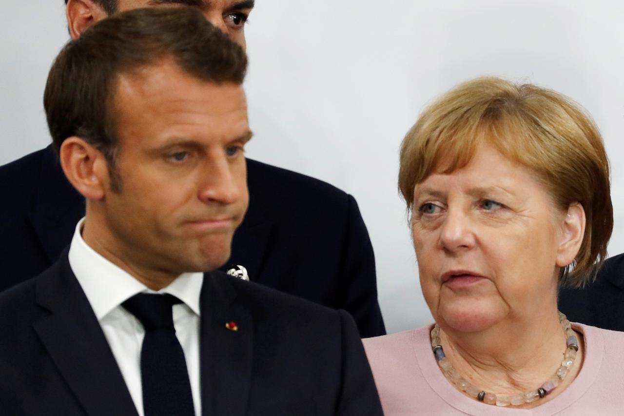 Emmanuel Macron i Angela Merkel