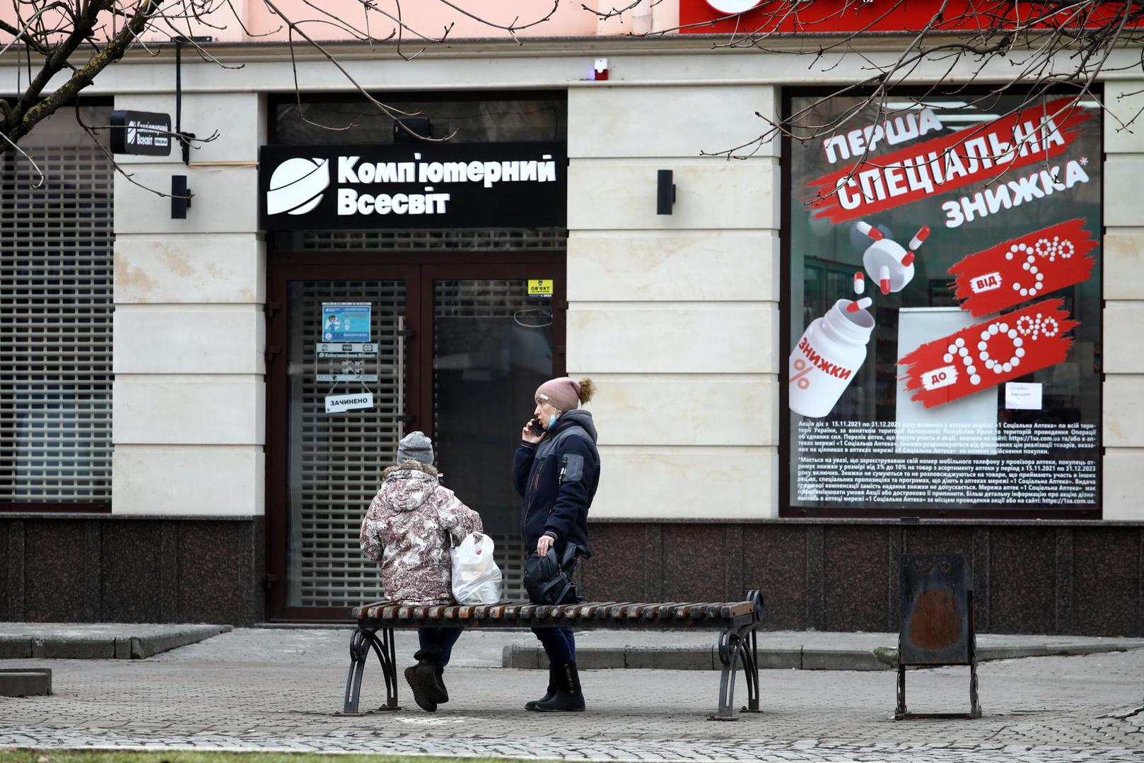 25.02.2022. Ukrajina/Mokacevo- Pogranicni ukrajinski grad uz granicu s Madjarskom u kojem jos nema ratnih djelovanja ali je atmosfera napeta.
 Photo: Boris Scitar/Vecernji list/PIXSELL