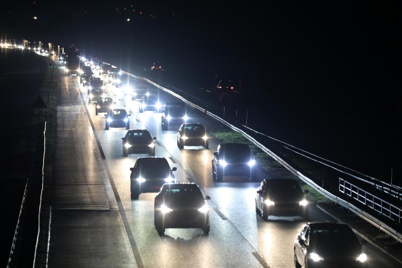 23.12.2022., Kutina - Kolona od 10 kilometara na autocesti A3 u smjeru Osijeka.  Photo: Emica Elvedji/PIXSELL