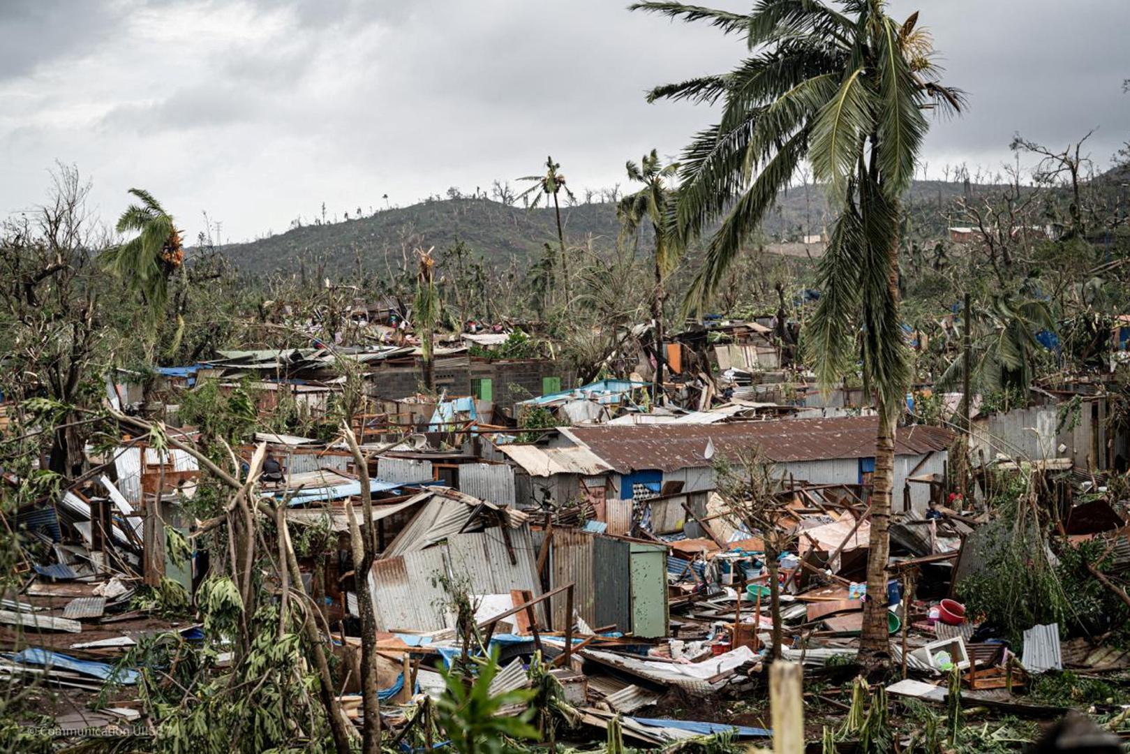 A view shows damage in storm-hit Mayotte, France, in this handout image obtained by Reuters on December 16, 2024. UIISC7/Securite Civile/Handout via REUTERS    THIS IMAGE HAS BEEN SUPPLIED BY A THIRD PARTY. NO RESALES. NO ARCHIVES Photo: UIISC7/Securite Civile/REUTERS