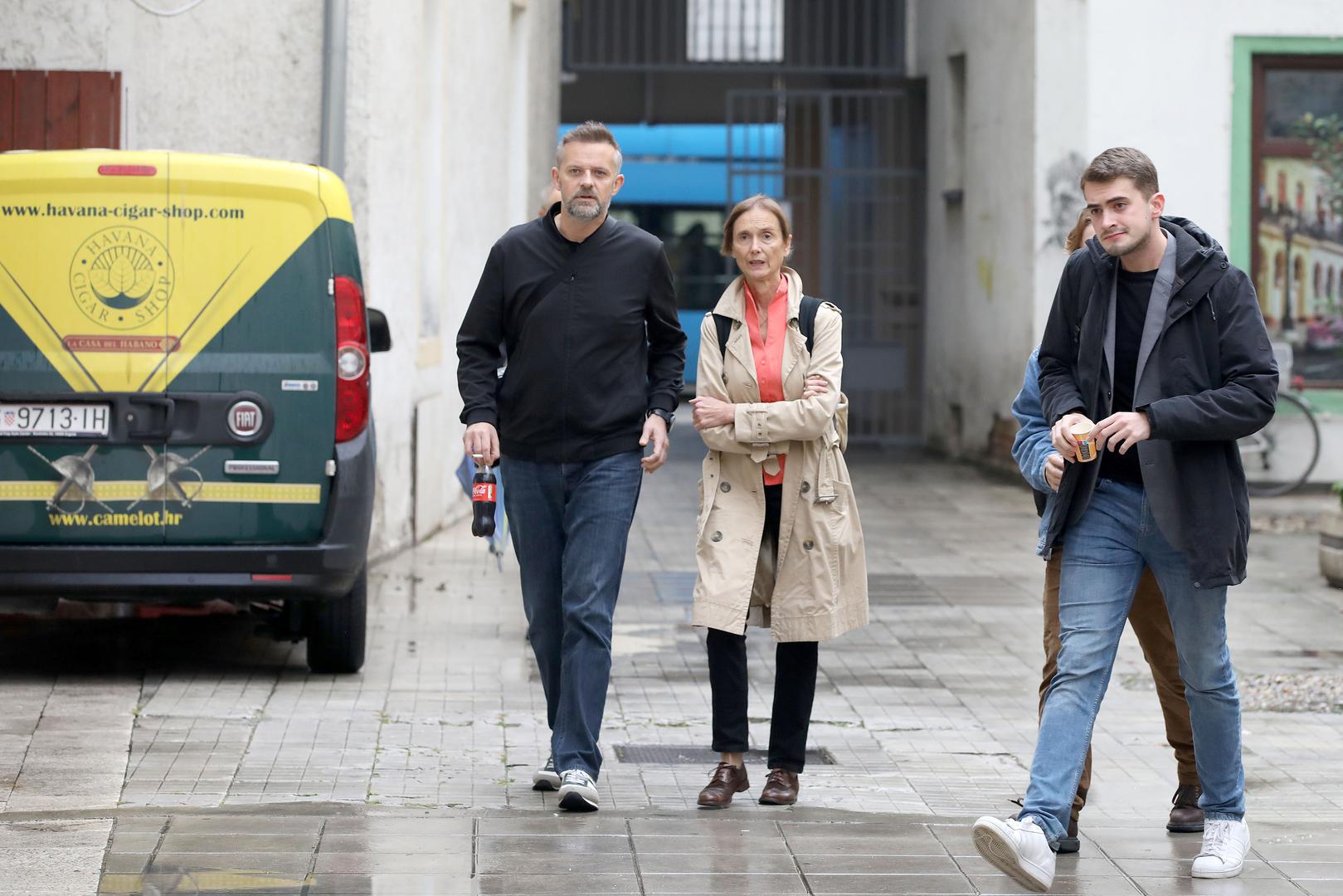 31.10.2023., Zagreb - Dolazak profesora i studenata na izvanrednu sjednicu Akademskog vijeca ADU. Photo: Patrik Macek/PIXSELL