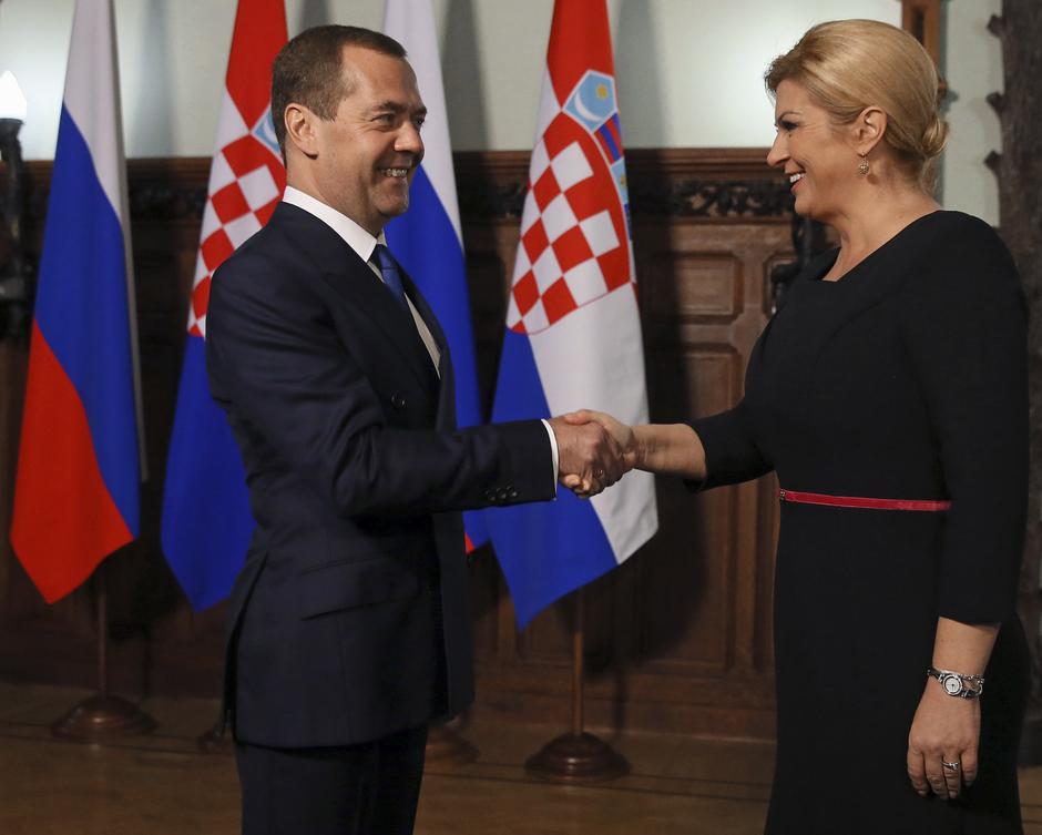 Medvedev i Kolinda Grabar-Kitarović