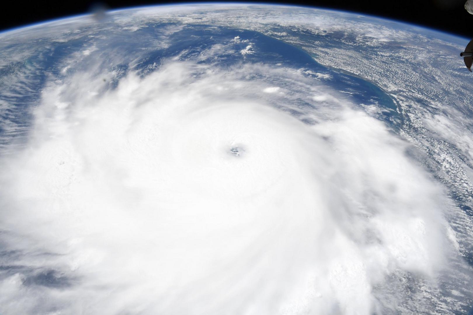 NASA Astronaut Chris Cassidy, currently serving as Commander of the Expedition 63 mission aboard the International Space Station, took these photos of Hurricane Laura on August 26, 2020, as it continued to strengthen in the Gulf of Mexico. Laura is pushing waters from the Gulf of Mexico that could inundate coastal areas miles inland, and evacuations are in progress. NASA/UPI Photo via Newscom Newscom/PIXSELL