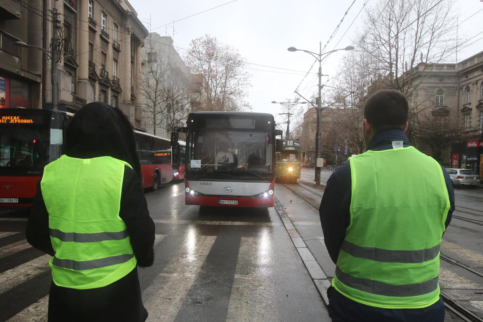 03, January, 2025, Belgrade - Students of the University of Belgrade, led by students of the Faculty of Electrical Engineering, came out to Vuk's monument, where they blocked traffic as part of the action "Stop, Serbia" in order to hold a 29-minute rally - for 29 victims, and the post was dedicated to the victims in Novi Sad, but also to the victims in Arilje and Cetinje. Photo: S.S./ATAImages

03, januar, 2025, Beograd - Studenti Beogradskog Univerziteta predvodjeni studentima Elektrotehnickog fakulteta izasli su kod Vukovog spomenika, gde su blokirali saobracaj u sklopu akciji "Zastani, Srbijo" kako bi odrzali skup 29 minuta - za 29 zrtava, a posta je odata stradalima u Novom Sadu, ali i ubijenima u Arilju i na Cetinju.  Photo: S.S./ATAImages Photo: S.S./ATA Images/PIXSELL