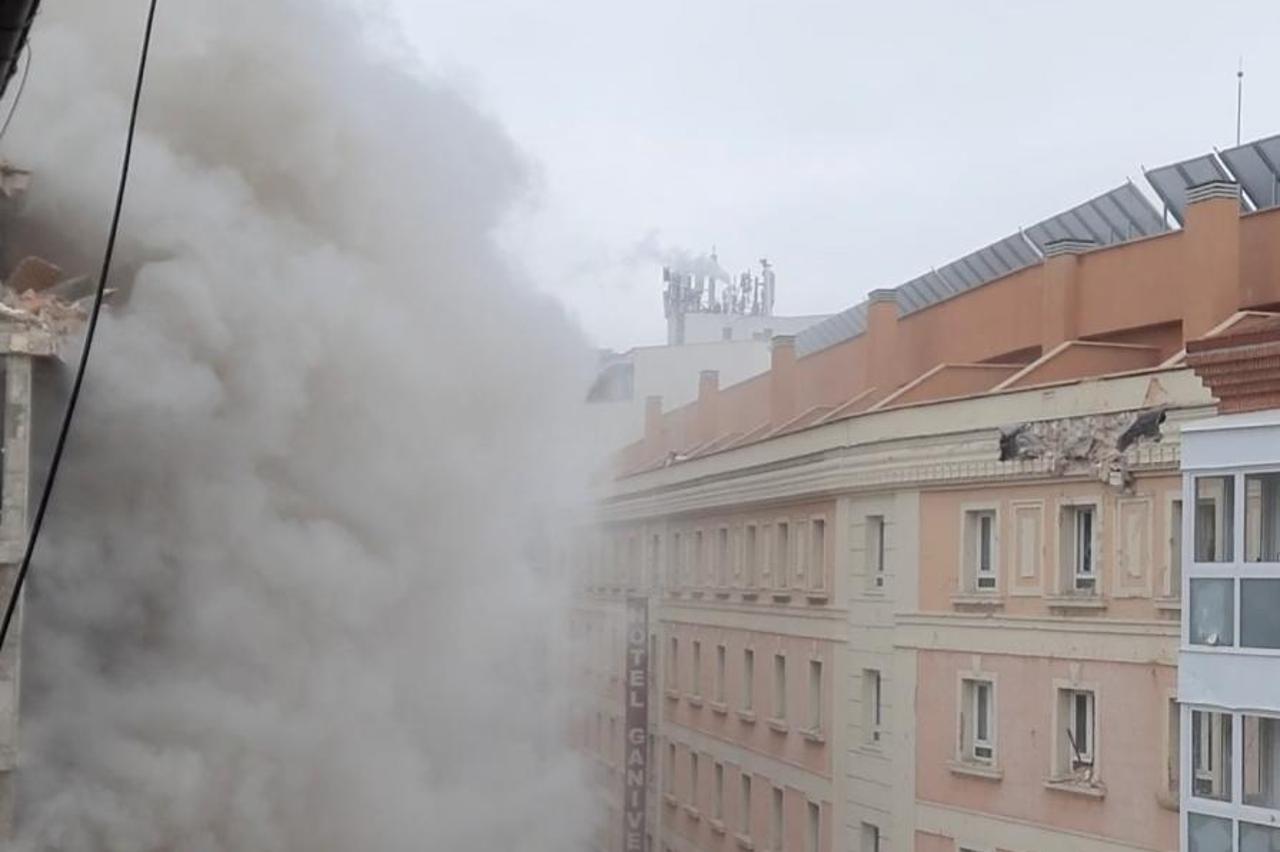 Explosion in Madrid downtown