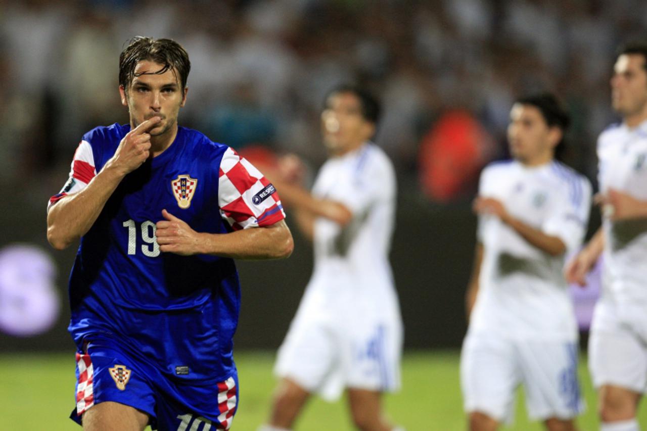 '05.10.2010., Tel Aviv - Kvalifikacijska utakmice hrvatske nogometne reprezentacije , grupe F, protiv Izraela za europsko prvenstvo u Ukrajini i Poljskoj 2012 g. Niko Kranjcar. Photo: Slavko Midzor/PI