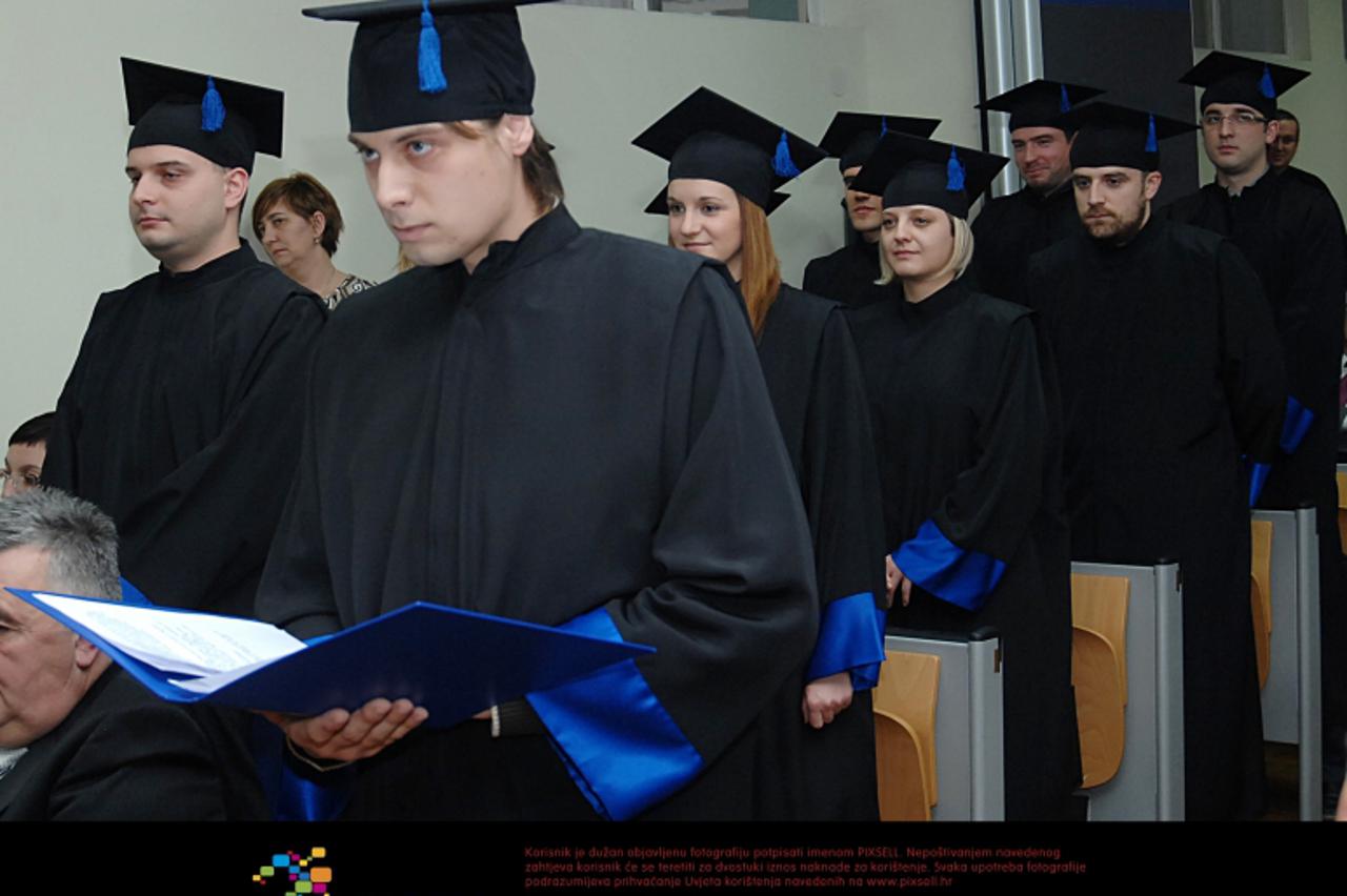 '05.12.2011., Sisak - Proslavljen je Dan Metalurskog fakulteta u Sisku, a u sklopu svecanosti odrzana je i promocija zavrsenih studenata ovog fakulteta. Photo: Nikola Cutuk/PIXSELL'