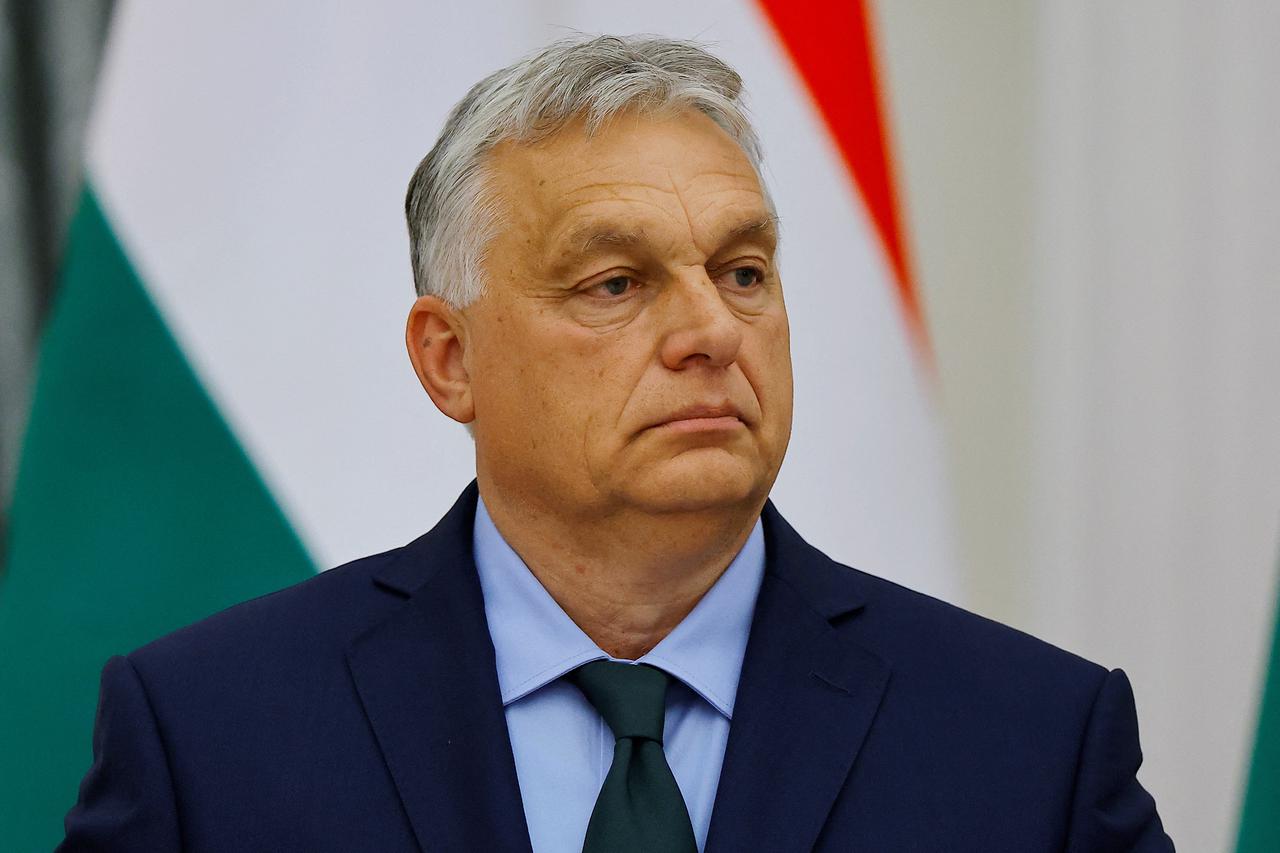 Hungary's Prime Minister Orban and Russia's President Putin attend a press conference in Moscow