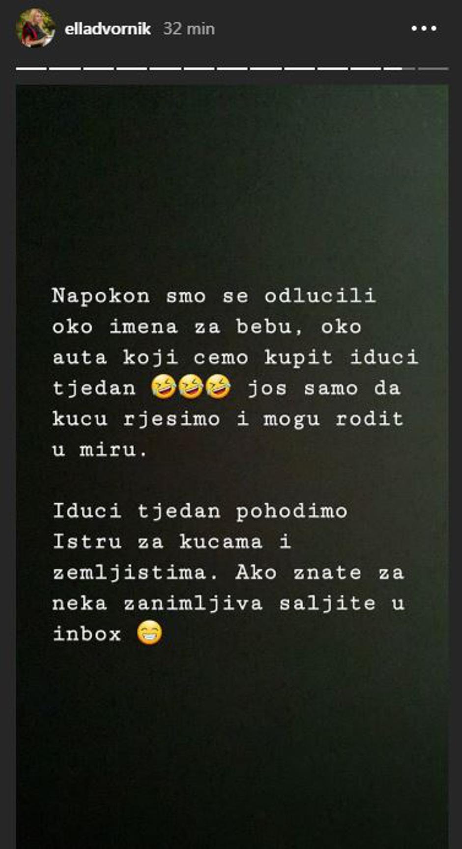 Ella Dvornik na Instagramu