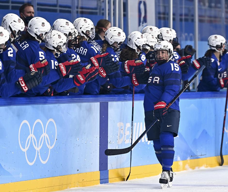 (BEIJING2022)CHINA-BEIJING-ICE HOCKEY-WOMEN'S PLAYOFFS-QUARTERFINALS-USA VS CZE (CN)