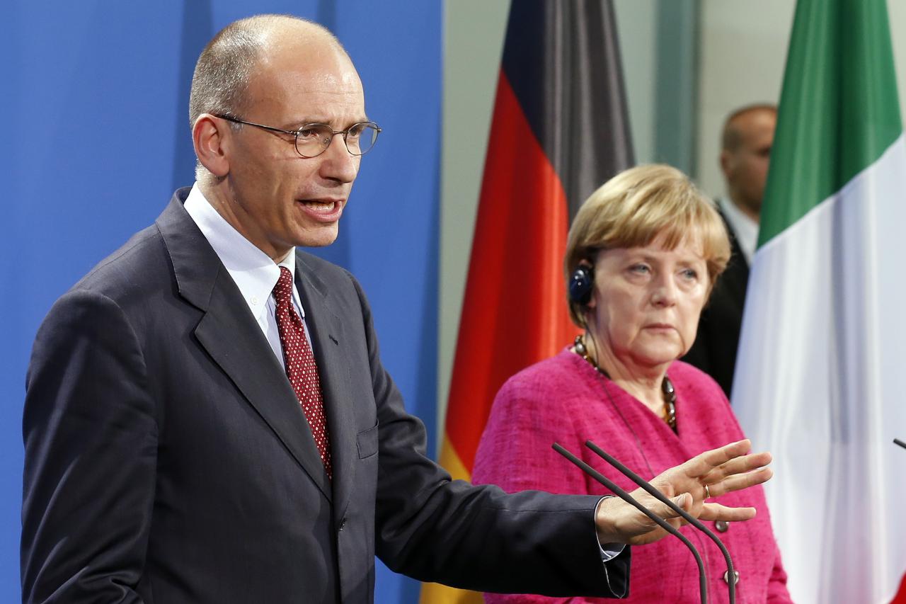 enrico letta,angela merkel