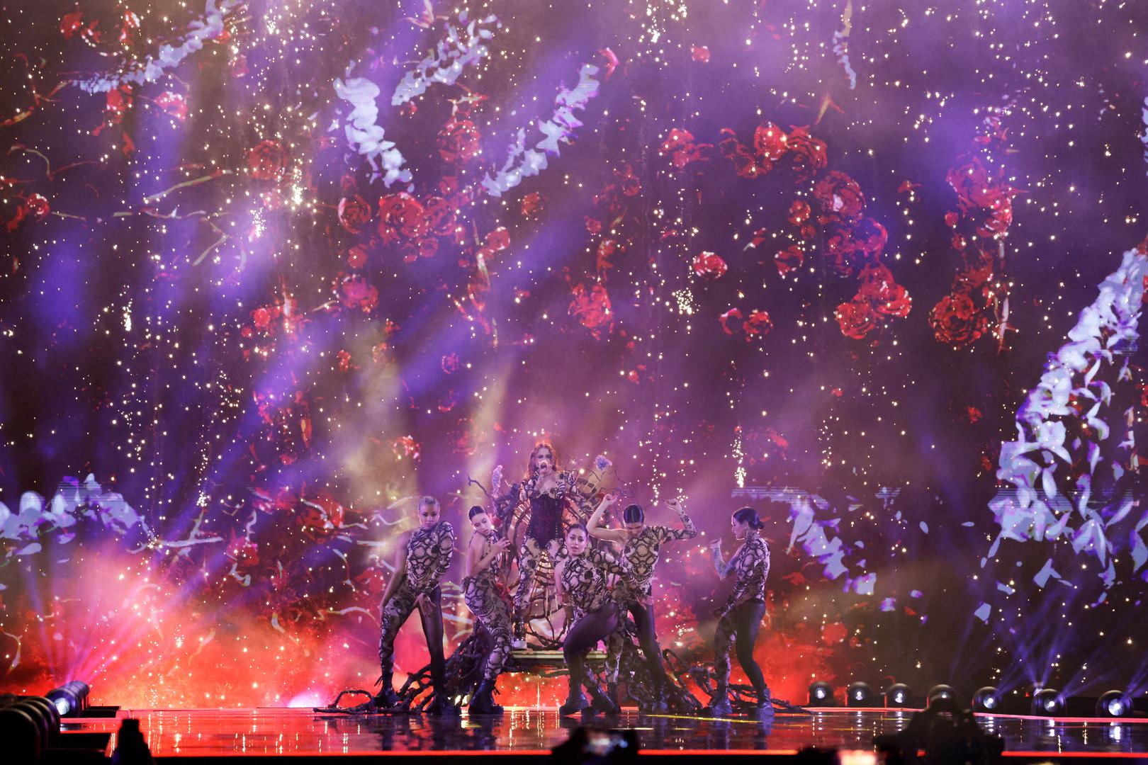 Angelina Mango representing Italy performs on stage during the rehearsal of the second semi-final of the 2024 Eurovision Song Contest, in Malmo, Sweden, May 8, 2024. REUTERS/Leonhard Foeger Photo: LEONHARD FOEGER/REUTERS