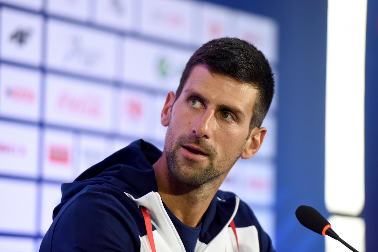 Novak Djokovic news conference in Belgrade